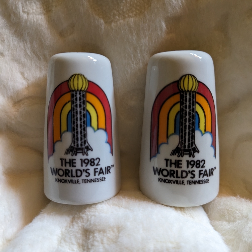 1982 vintage worlds fair salt and pepper